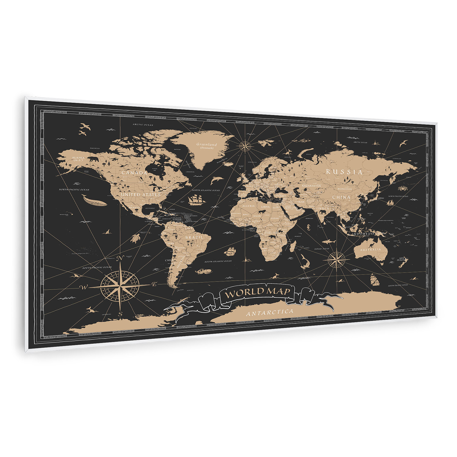 Klarstein Wonderwall Air Art Smart, infracrveni grijač, noćna karta, 120 x 60 cm, 700 W