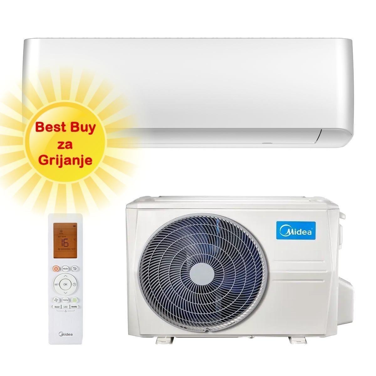 Midea Klima Uređaj 4,98Kw Msopbu-17Hrfn8/Mox430-17Hrhfn8