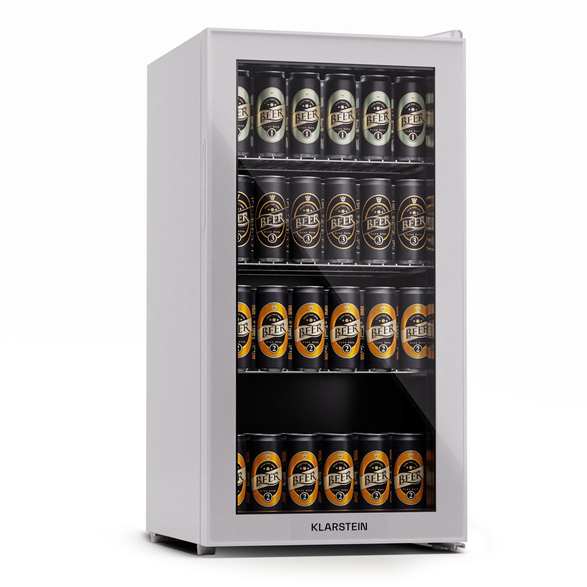 Klarstein Beersafe 74 Slim, hladnjak, 74 litre, 3 police, panoramska staklena vrata