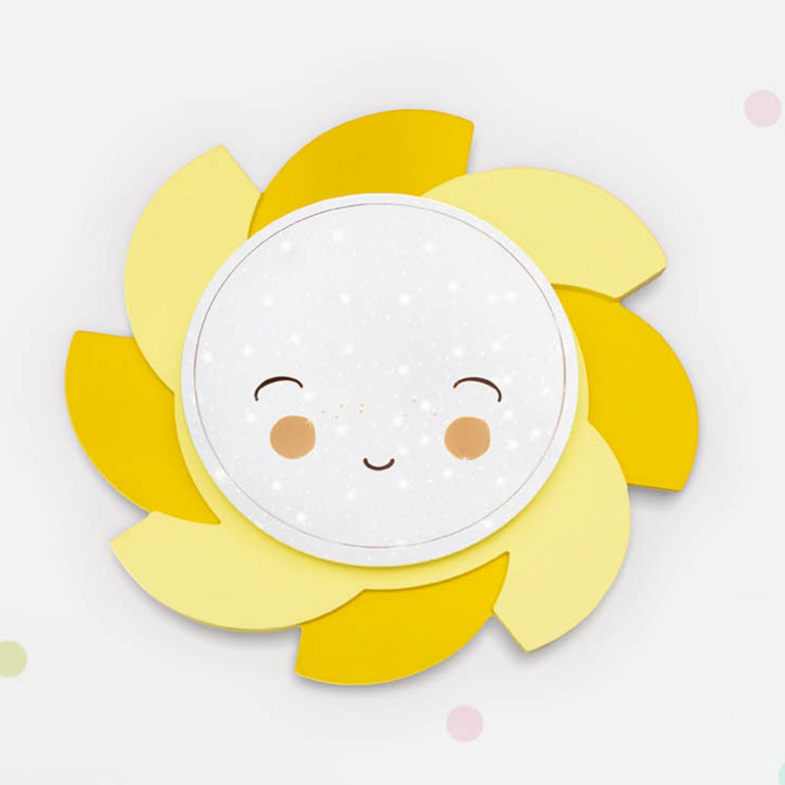 LED zidna svjetiljka Sun Starlight Smile, žuta