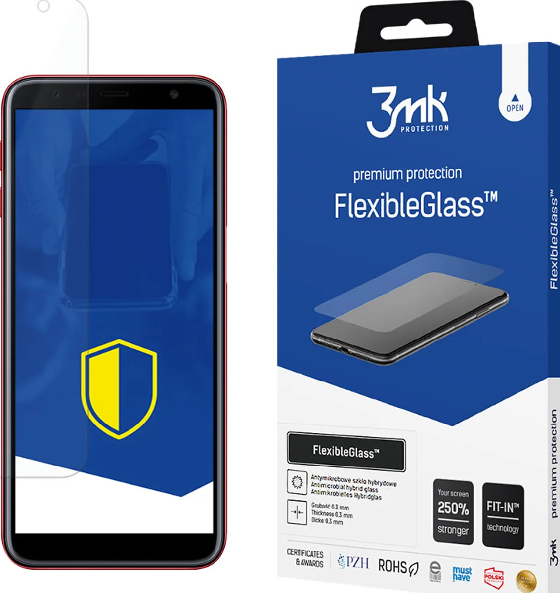 Zaštitno staklo 3MK FlexibleGlass Samsung J415 J4 Plus 2018 Hybrid Glass
