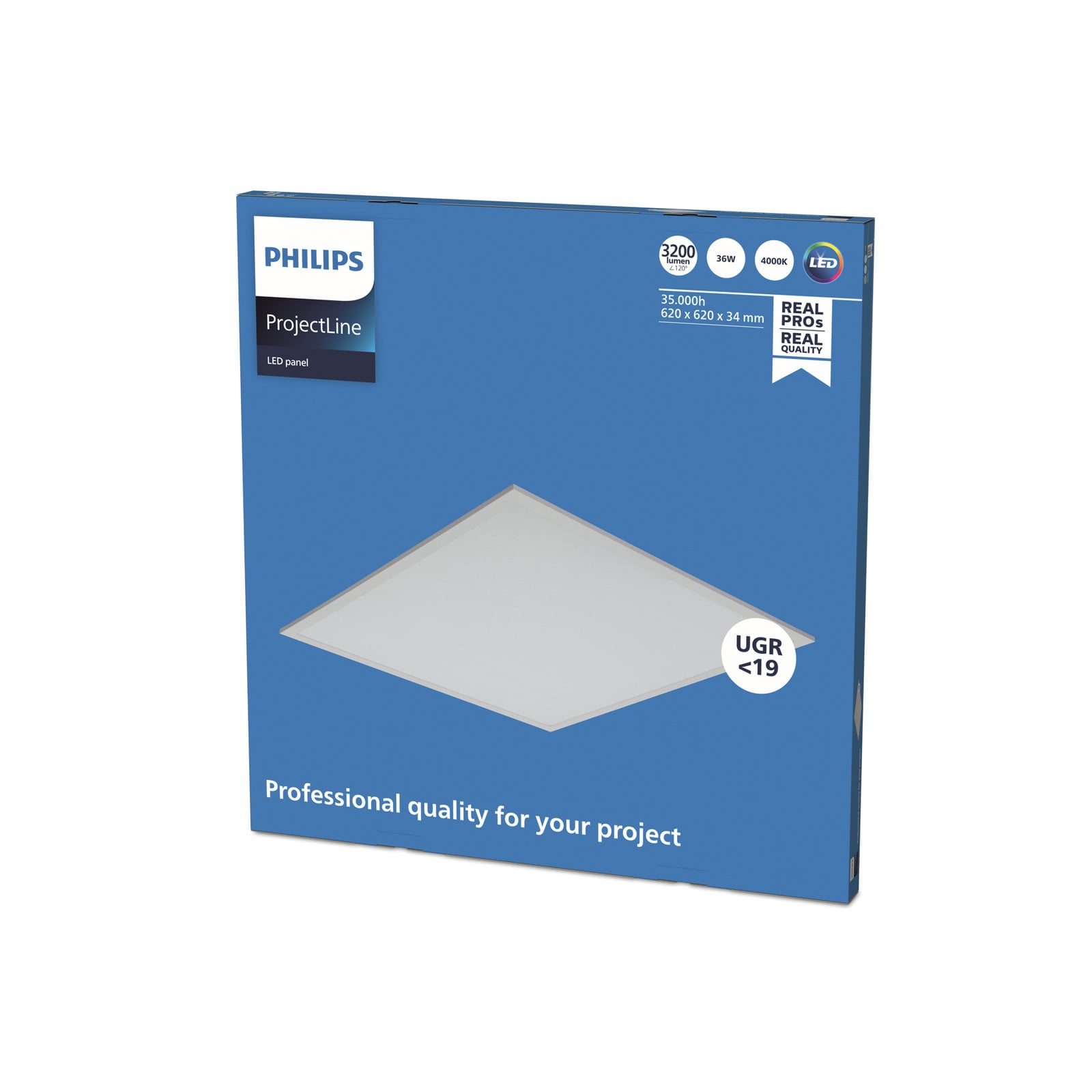Philips ProjectLine LED panel UGR<19 840 62x62cm