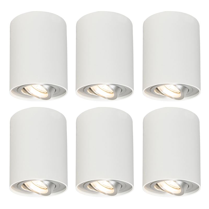 Set od 6 reflektora bijeli rotirajući i nagibni - Rondoo 1 Up