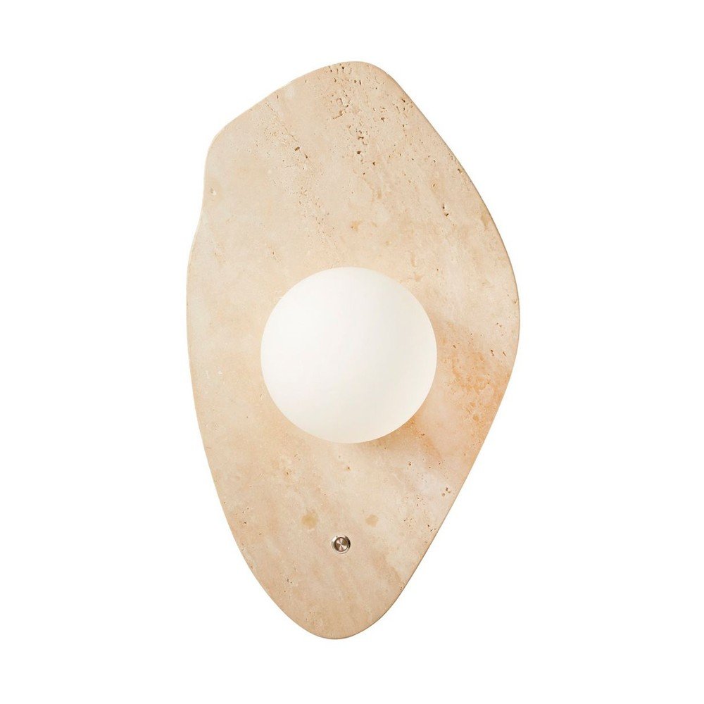 Bež zidna lampa od kamenine ø 10 cm Hilde – Opviq lights