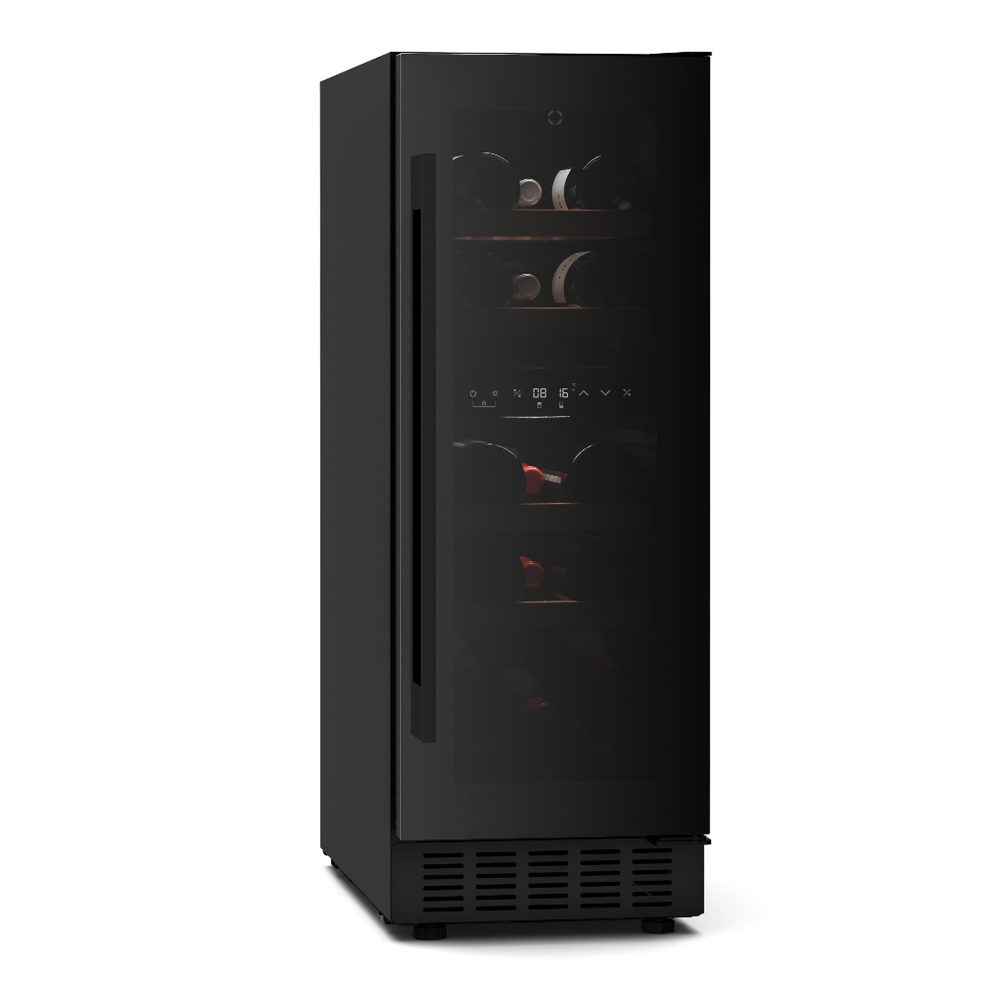 Klarstein Velaire ugradbeni vinski hladnjak, moderan, elegantan, UV zaštita, Dvozonski, 17 boca