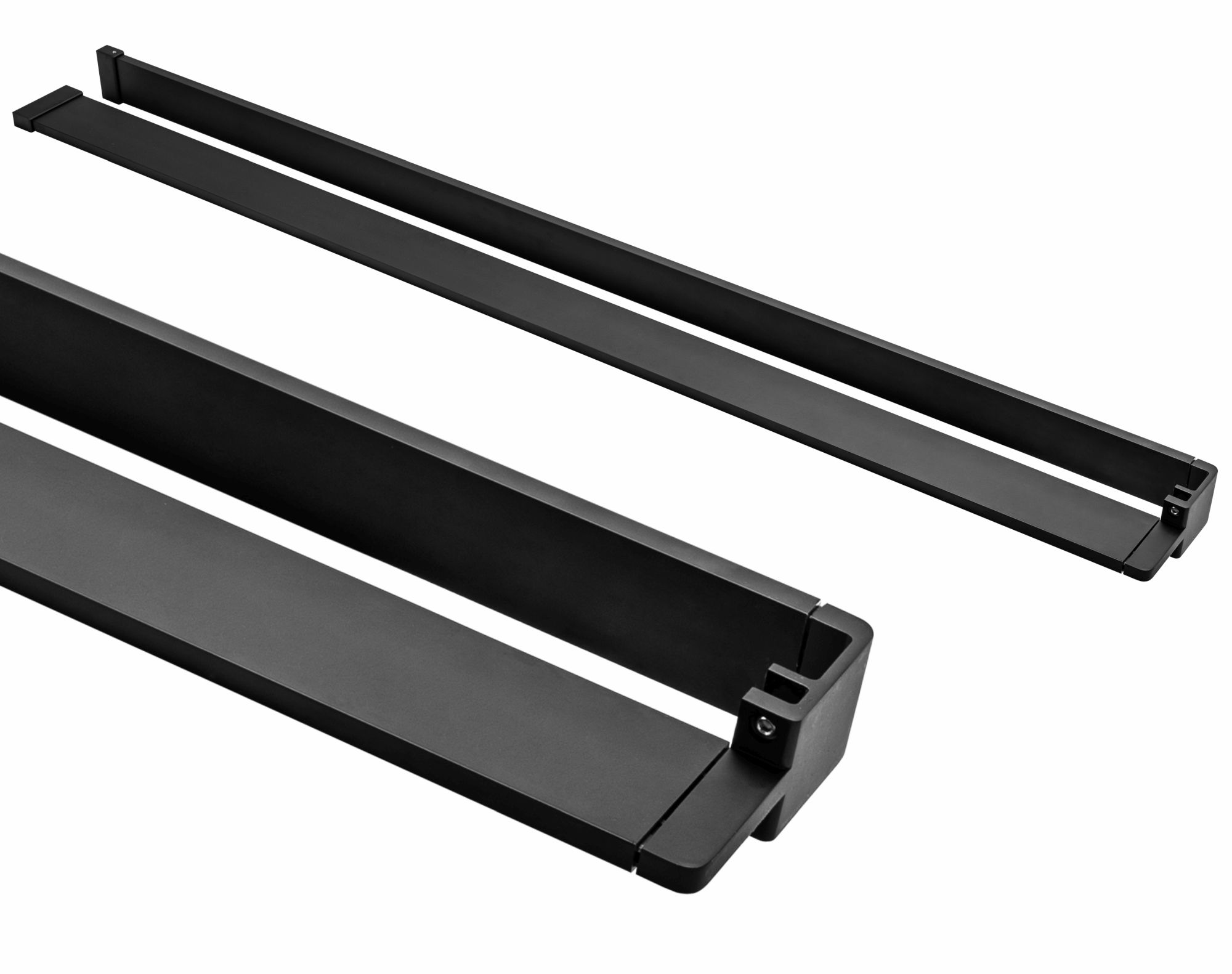 Vješalica za ručnike EVO BLACK polica za zidne tuš kabine