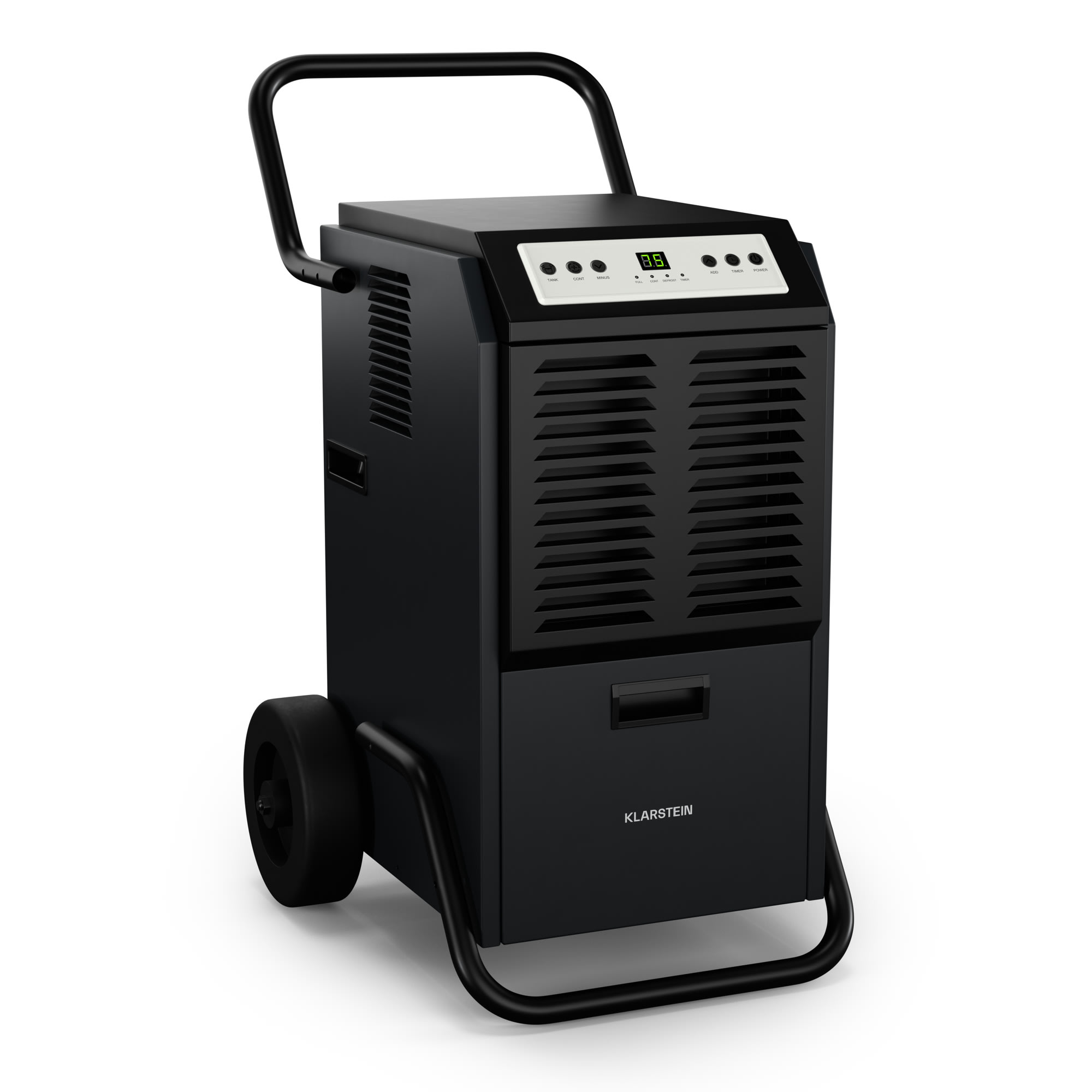 Klarstein DuraDry 50L odvlaživač zraka| 50 L/dan, 50-80 m2, nehrđajući čelik, mobilni, 450 m3/h