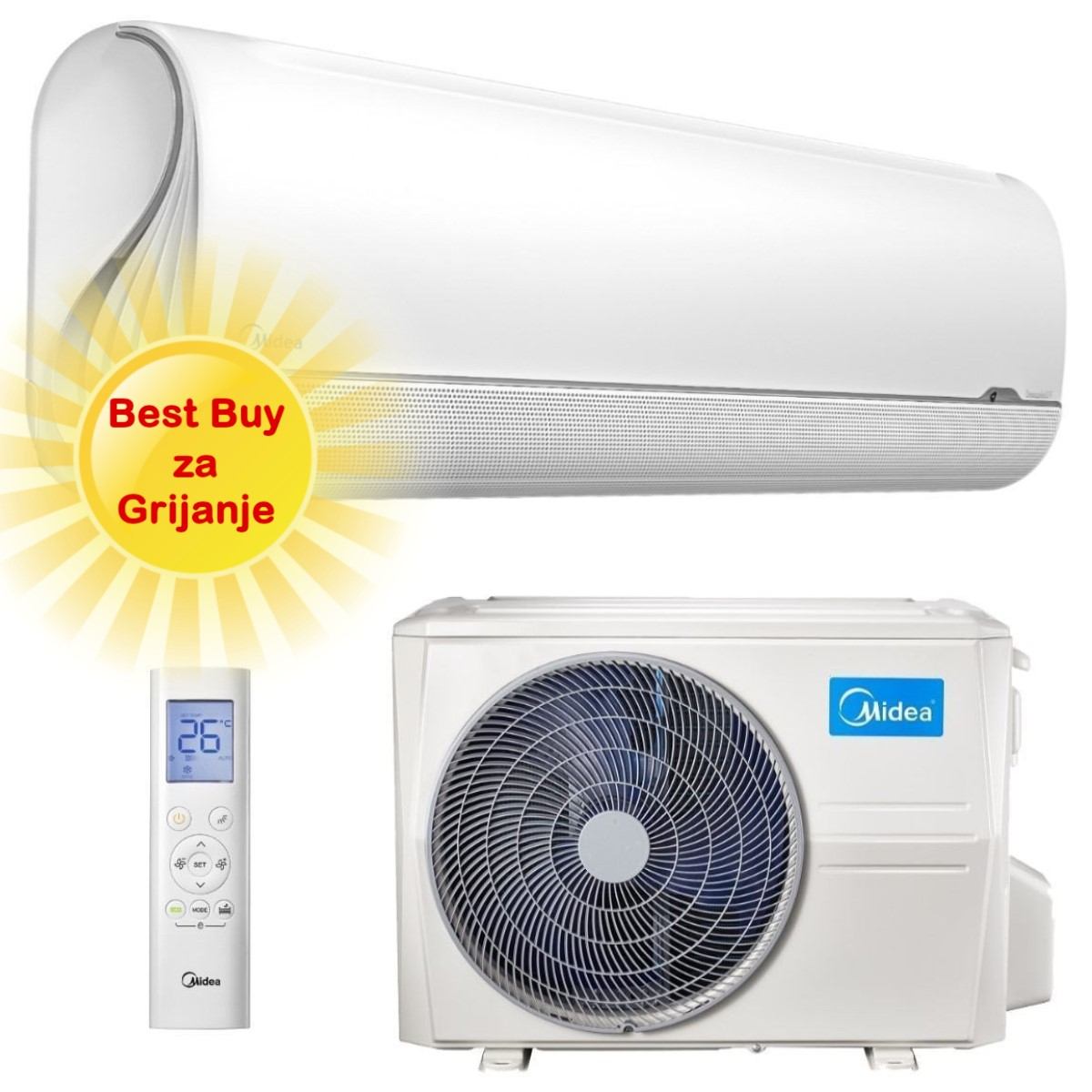 Midea Klima Uređaj 3,51Kw Msfaau-12Hrfn8 / Msfaau-12Hrfn8