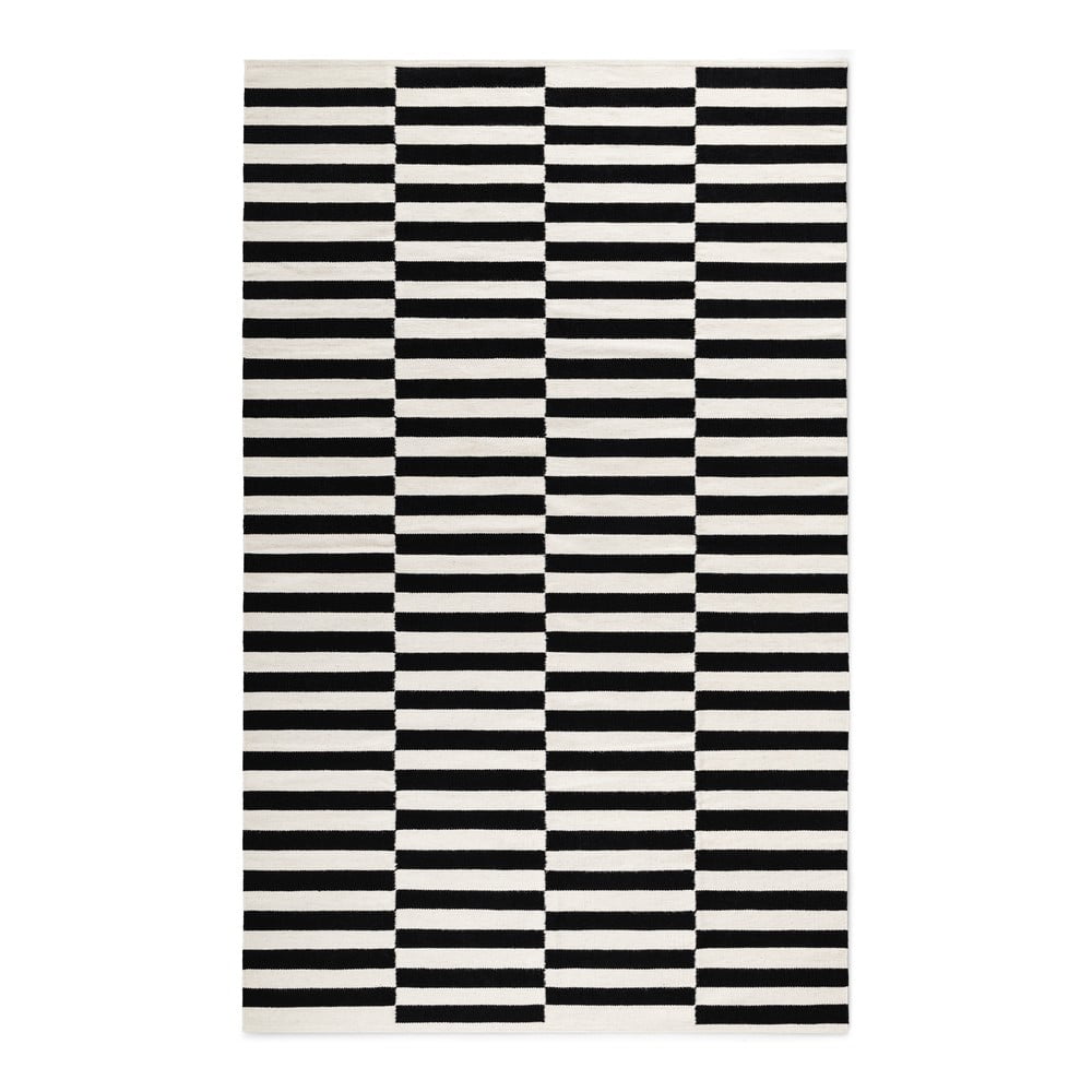 Crno-bijeli obostrani/ručno rađen vuneni tepih 200x300 cm Donna – Hanse Home