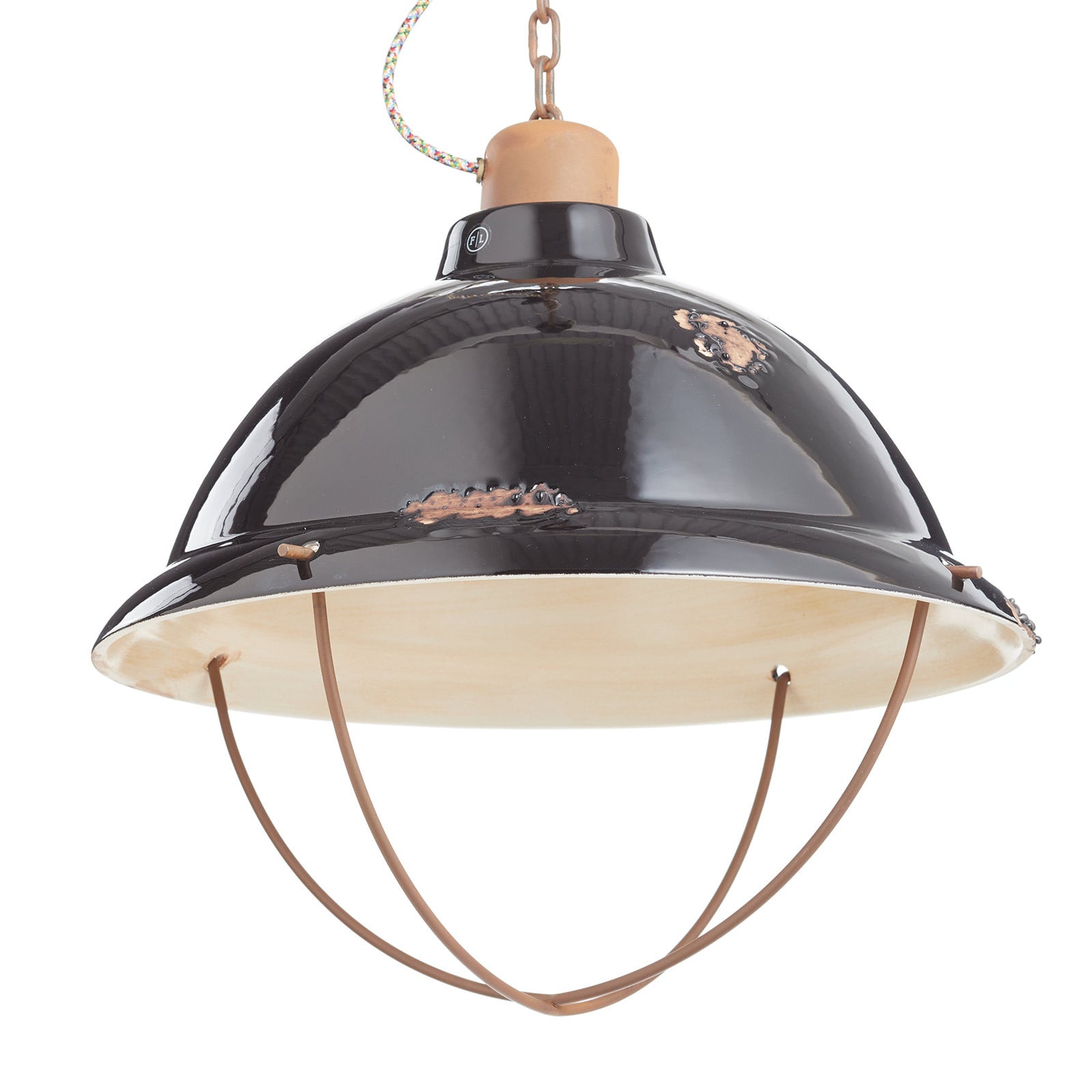Viseća lampa C1680 od keramike, crna