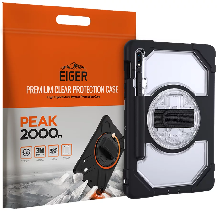 Maska Eiger Peak 2000m Case for Samsung Galaxy Tab S7 in Black/Clear (EGPE00141)