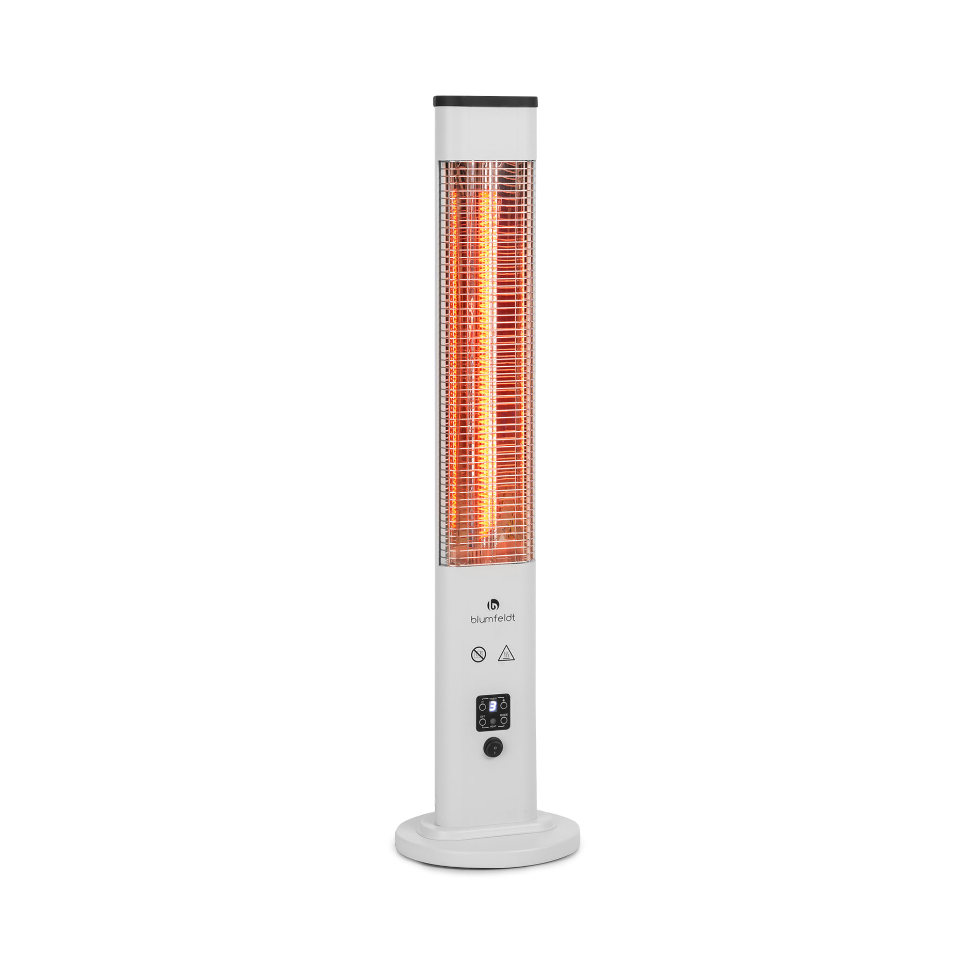 Blumfeldt Heat Guru Plus, vanjski radijator, 1200 W, 3 stupnja topline, daljinski upravljač