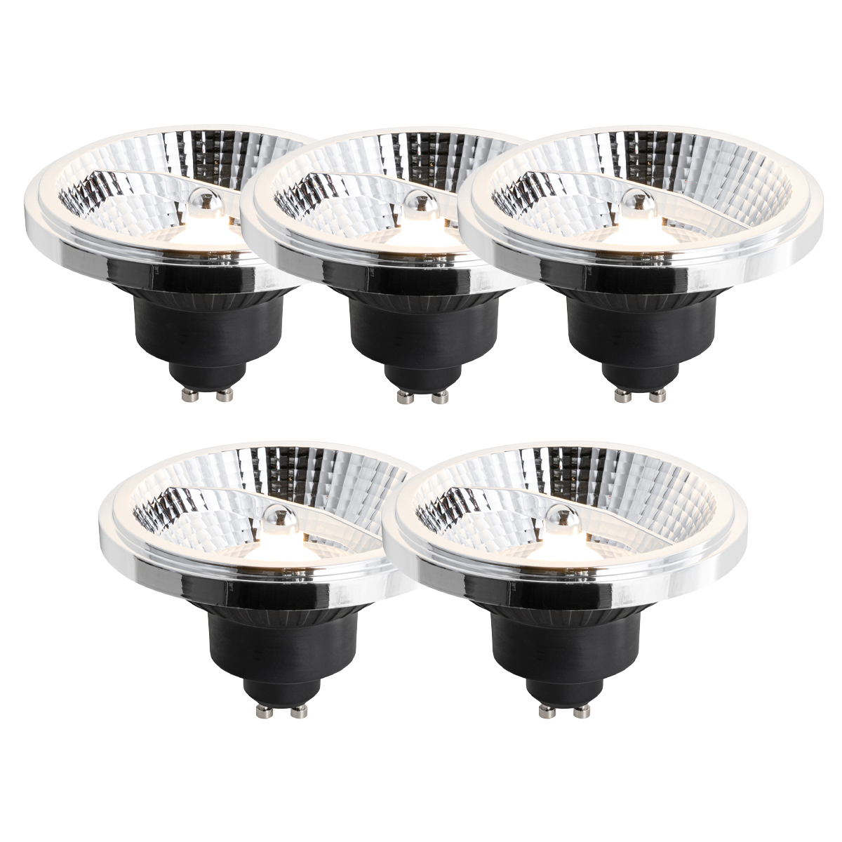 Set od 5 GU10 LED žarulja s 3 razine zatamnjivanja 111 mm 10,5 W 770 lm 2700 K