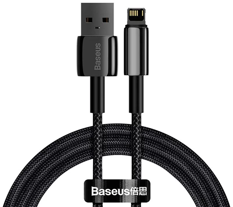 Kabel Baseus Tungsten Gold Cable USB to iP 2.4A 1m (black)