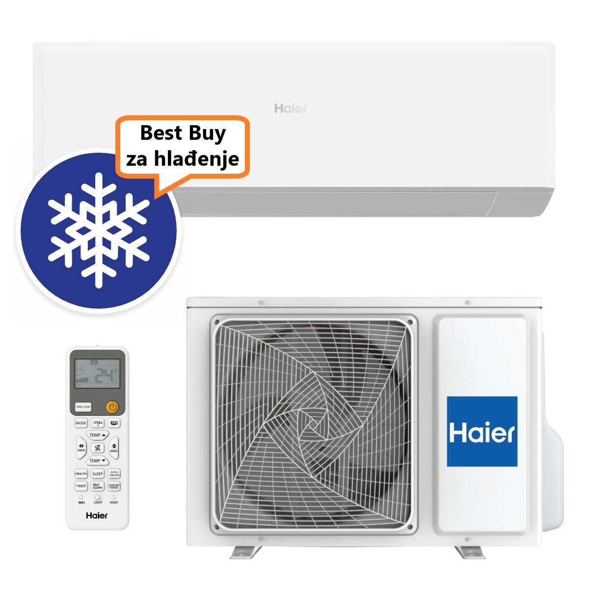 Haier Klima Uređaj 2,7Kw As25Rbahra-Pl/1U25Yesfra-3