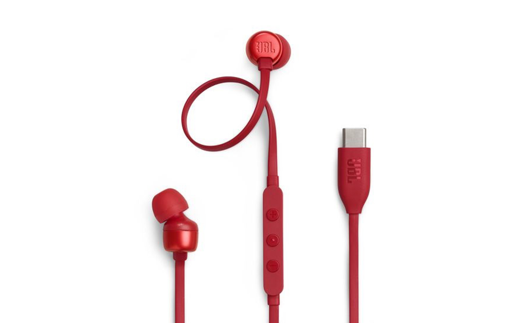 JBL Tune 310c usb-c in ear slušalice , red