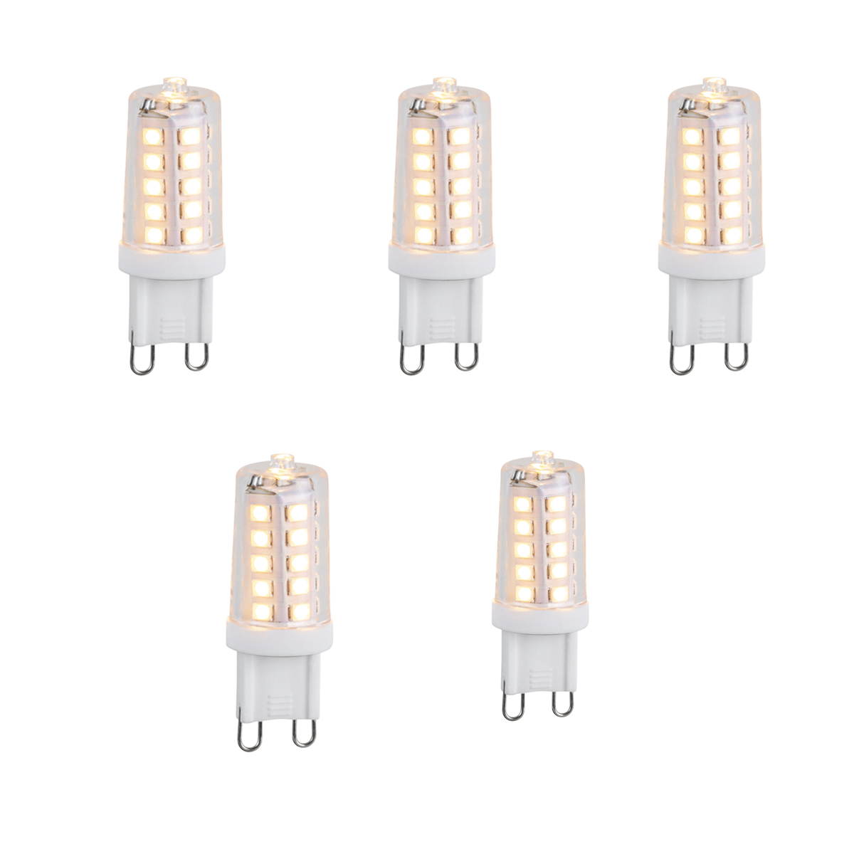 Set od 5 prigušivih G9 LED žarulja 3W 250lm 3000K