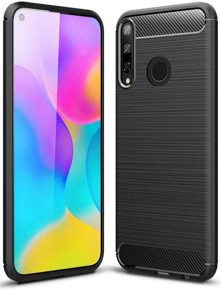 Maska TECH-PROTECT TPUCARBON HUAWEI P40 LITE E BLACK (0795787710319)