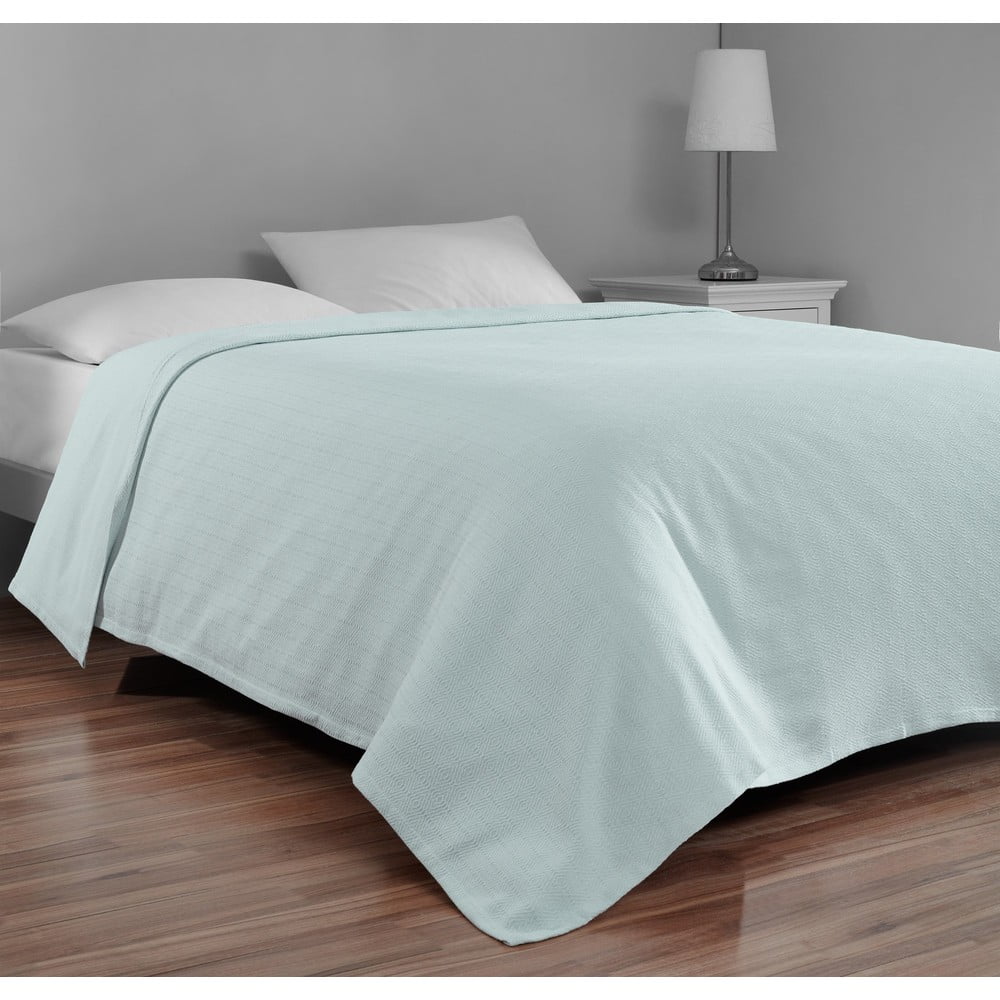Mentol zeleni pamučni prekrivač za bračni krevet 200x230 cm Serenity – Mijolnir