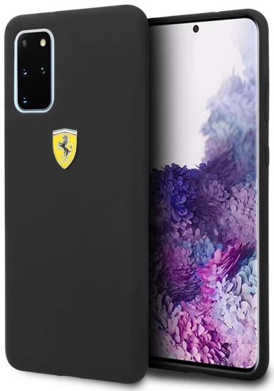 Maska Ferrari Hardcase FESSIHCS67BK S20+ G985 black Silicone (FESSIHCS67BK)
