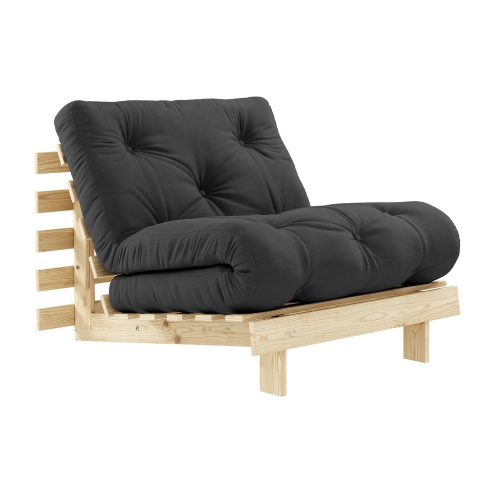 Promjenjiva fotelja Karup Design Roots Raw / Dark Gray