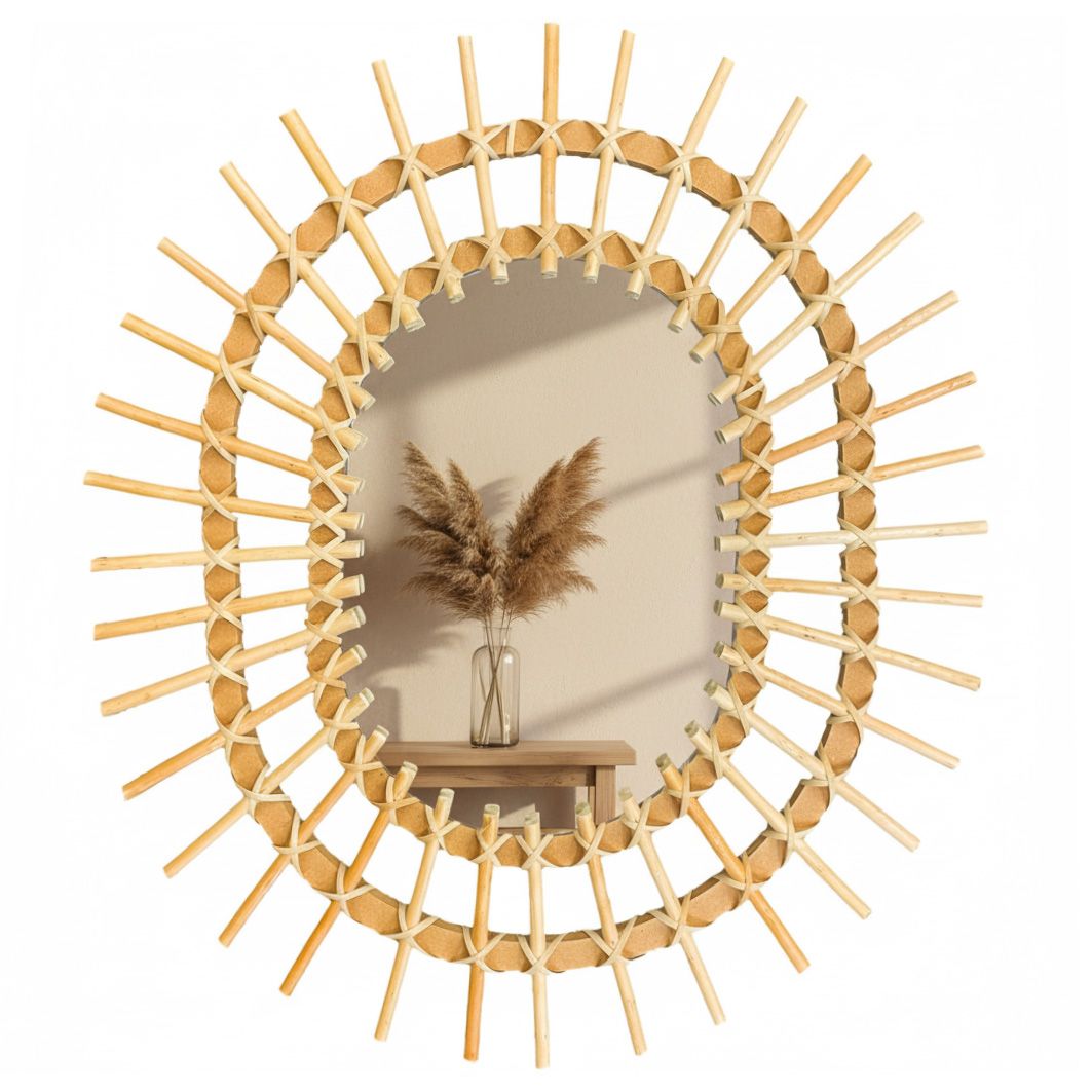 ZIDNO OGLEDALO BOHO 57CM QDJ5749