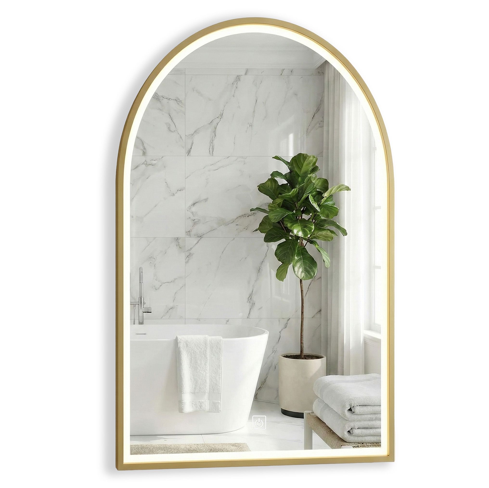 Ogledalo LED 60x100cm DART GOLD
