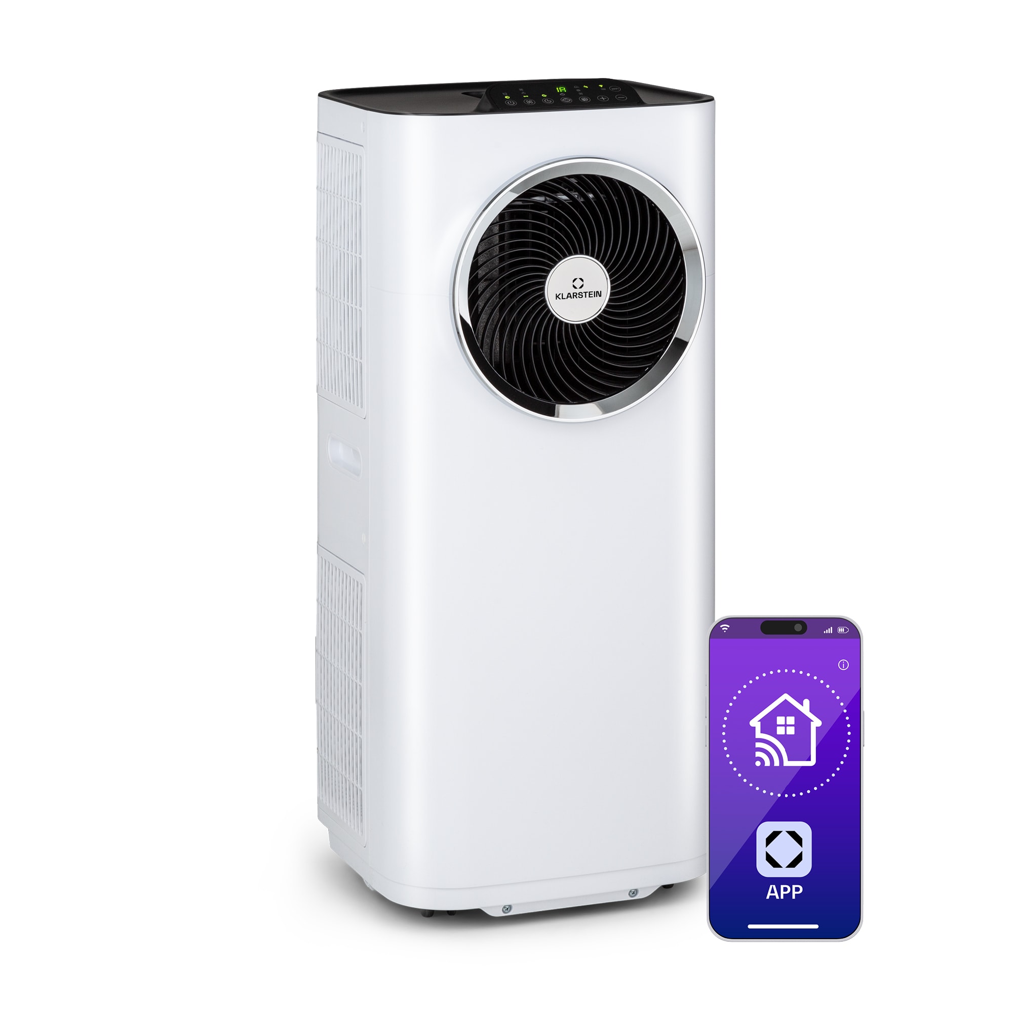 Klarstein Kraftwerk Eco Smart 11, klima uređaj, 3 u 1, 11.500 BTU, daljinski upravljač, kontrola aplikacija