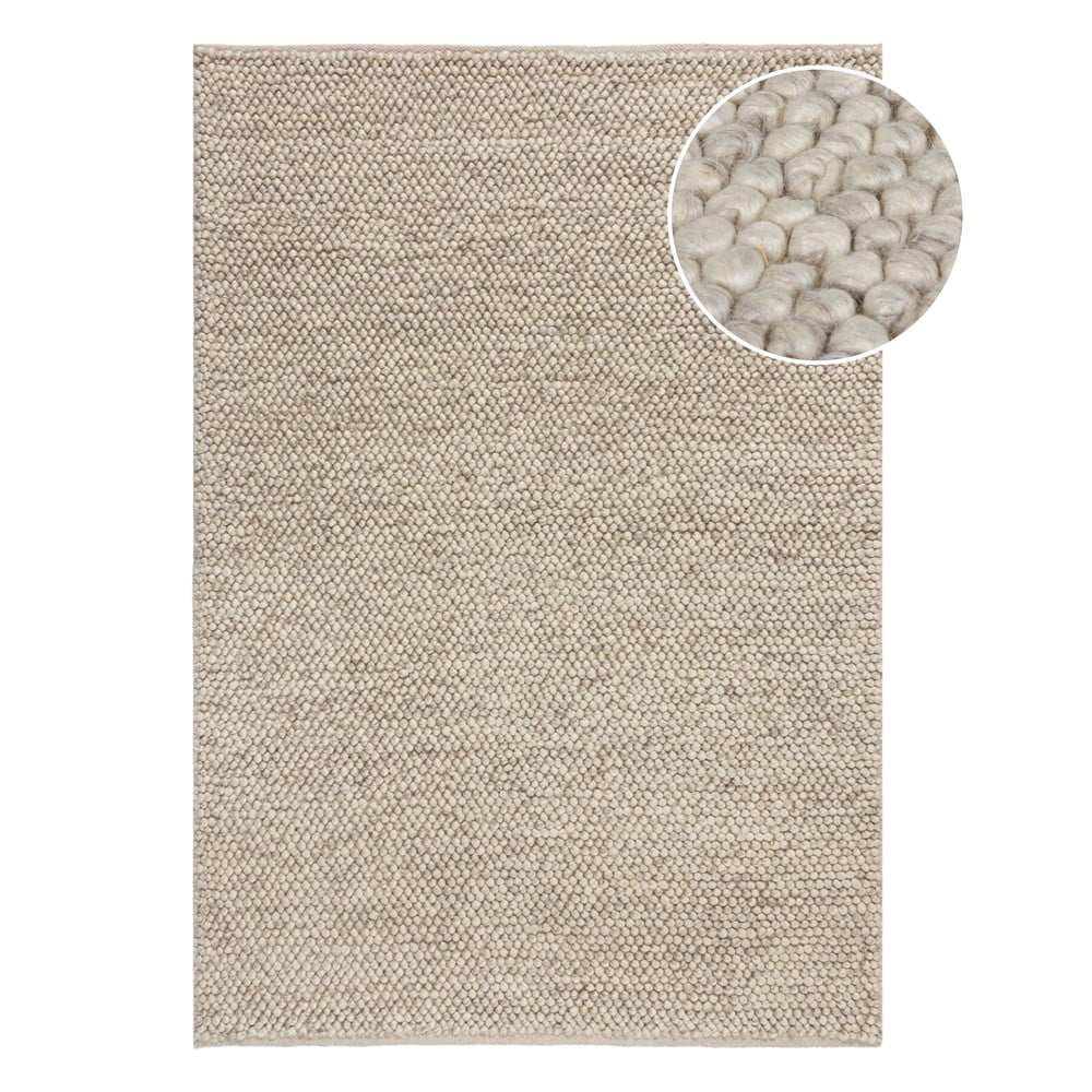 Sivo-bež ručno rađen tepih od mješavine vune 200x290 cm Minerals – Flair Rugs