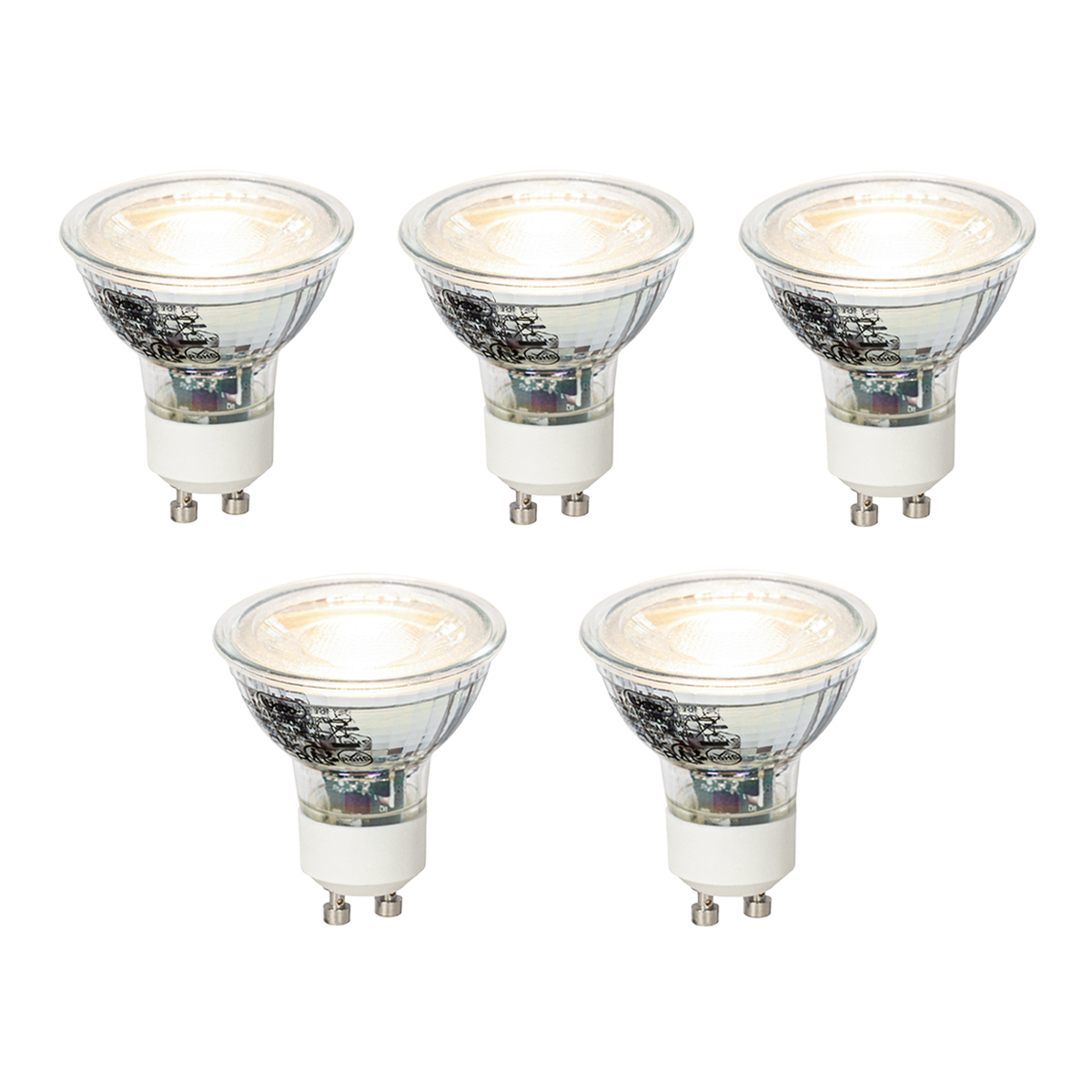 Set od 5 GU10 prigušivih LED žarulja 4W 310lm 3000K