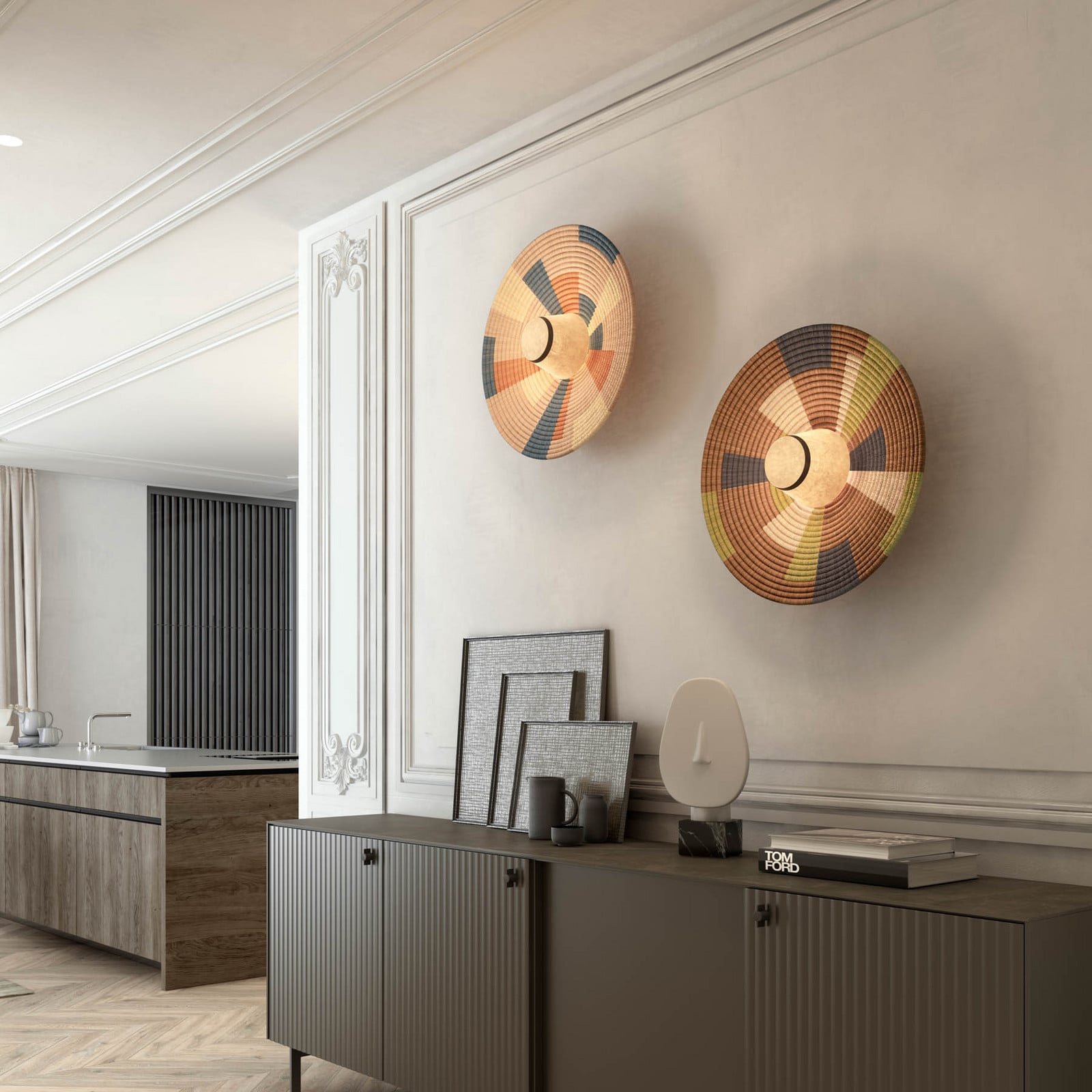 Forestier Parrot L zidna lampa, smeđa