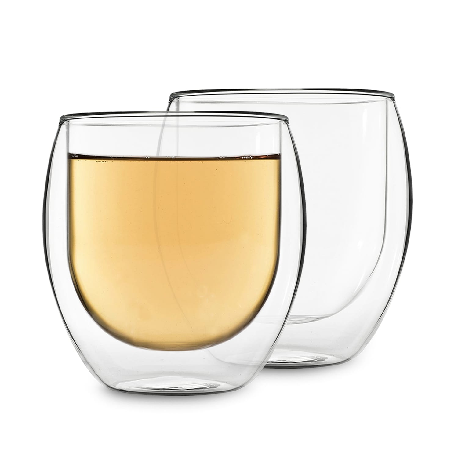 Feelino Jumbo šalica, Dvostruke stijenke, Visokokvalitetno borosilikatno staklo, 2 x 410 ml, Jedinstvena