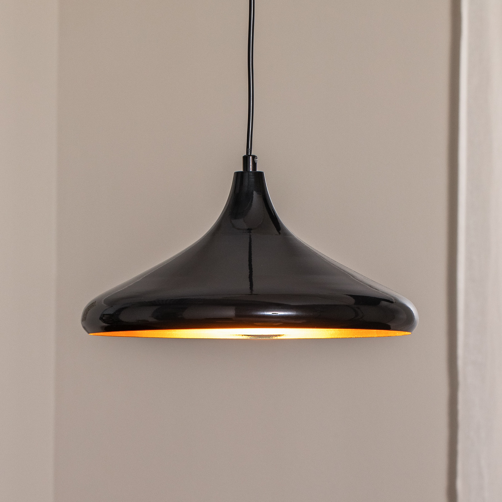 Berceste 207-S viseća svjetiljka Ø35cm crna/zlatna
