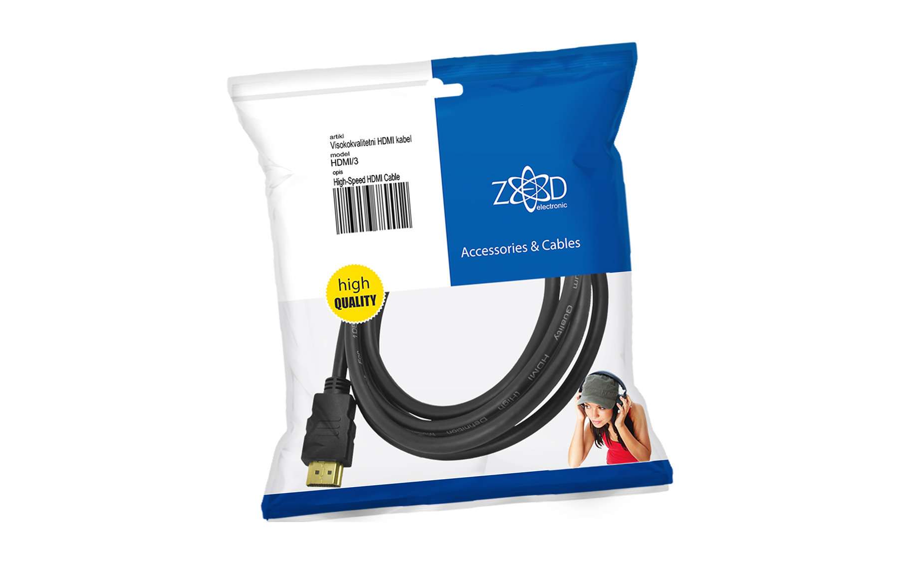 Zed HDMI kabel,3m