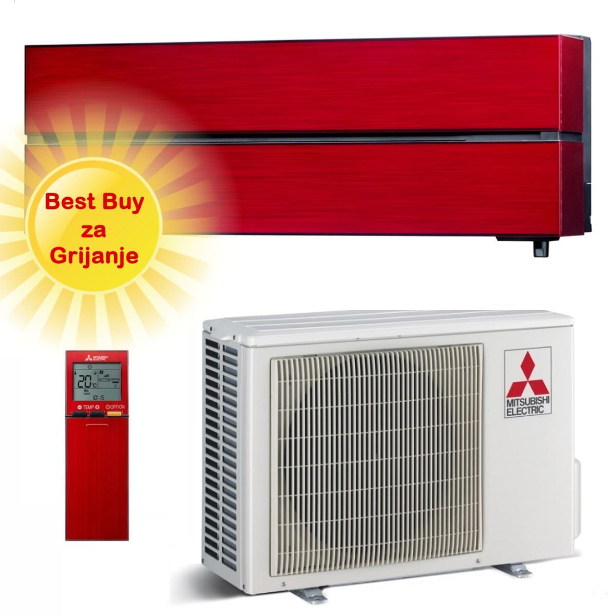 Mitsubishi Electric Klima Uređaj 2,5Kw Msz-Ln25Vgr/Muz-Ln25Vg R-