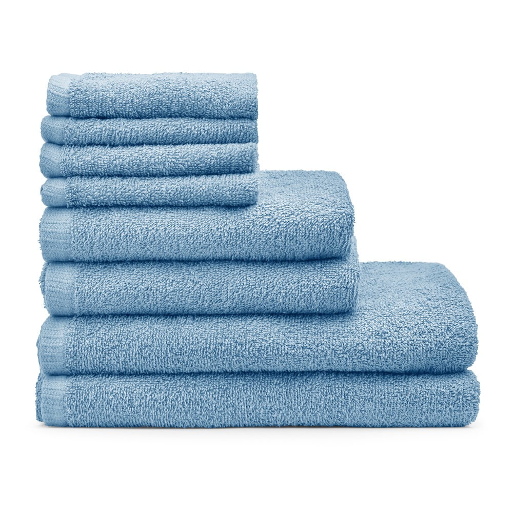 Plavi brzosušeći/od frotira pamučni set ručnika 8 kom Quick Dry – Catherine Lansfield