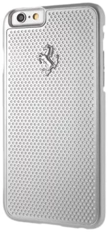 Maska Ferrari - Perforated Aluminium  Hard Case Apple iPhone 6/6s- Silver (FEPEHCP6SI)