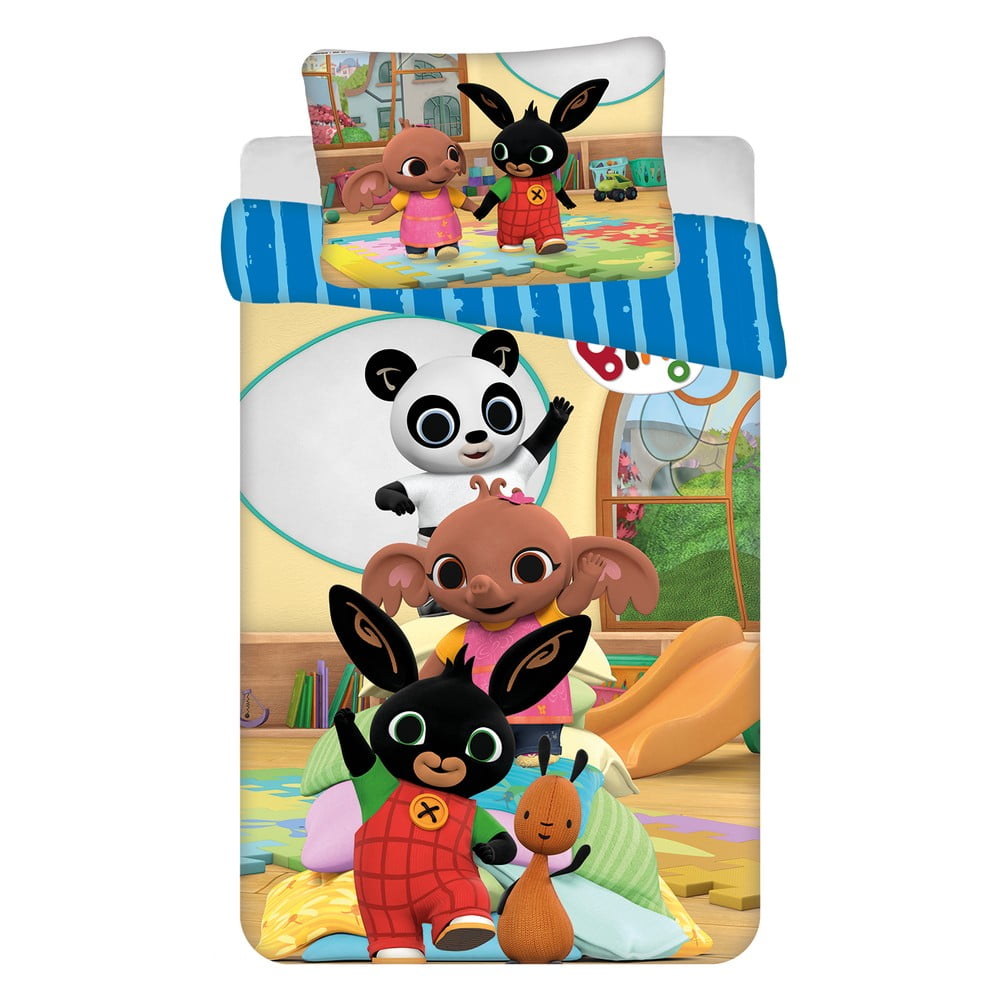 Pamučna dječja posteljina za dječji krevetić 100x135 cm Bing Bunny "Tower" – Jerry Fabrics