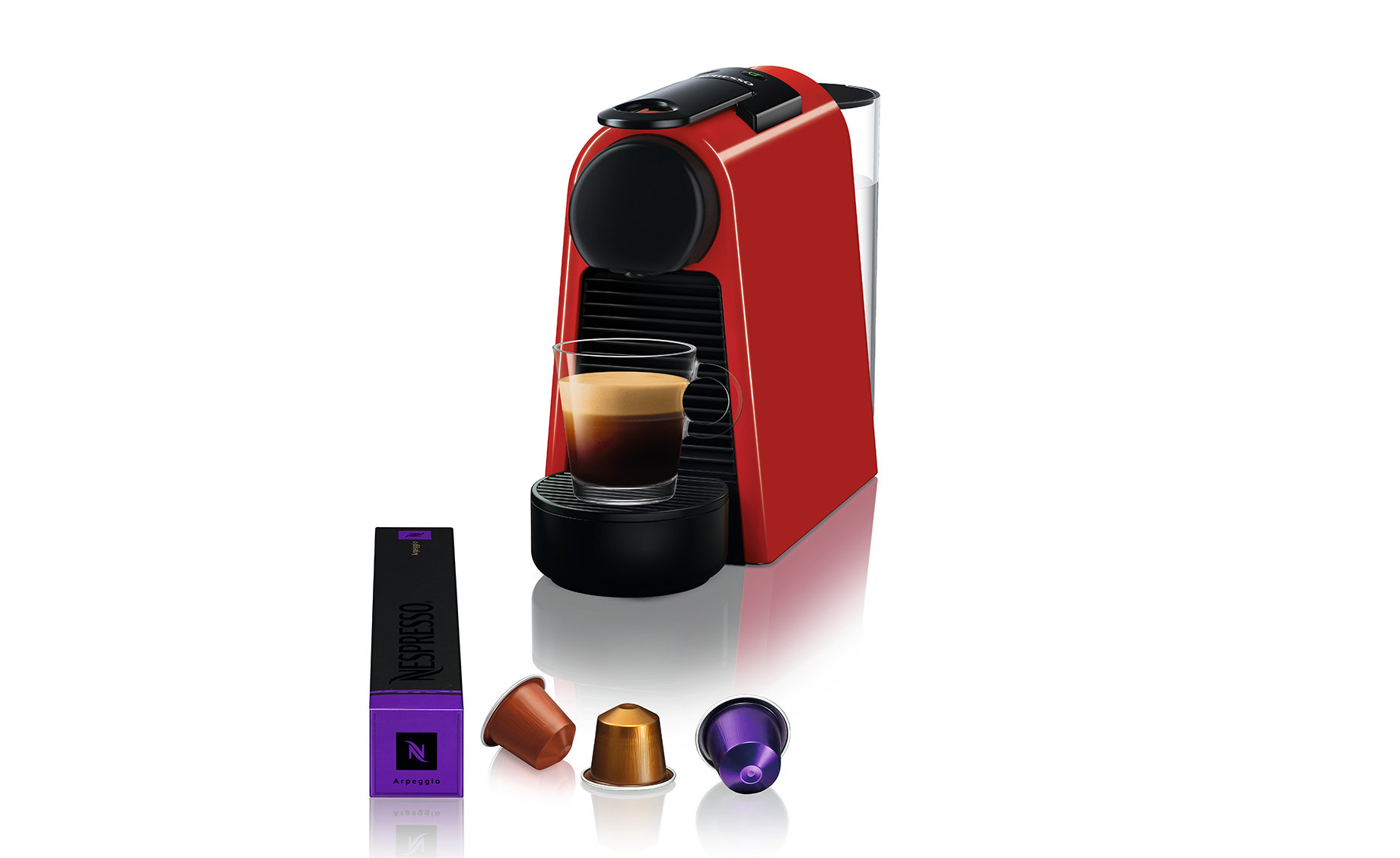 Nespresso Essenza Mini Red aparat za kavu, crveni