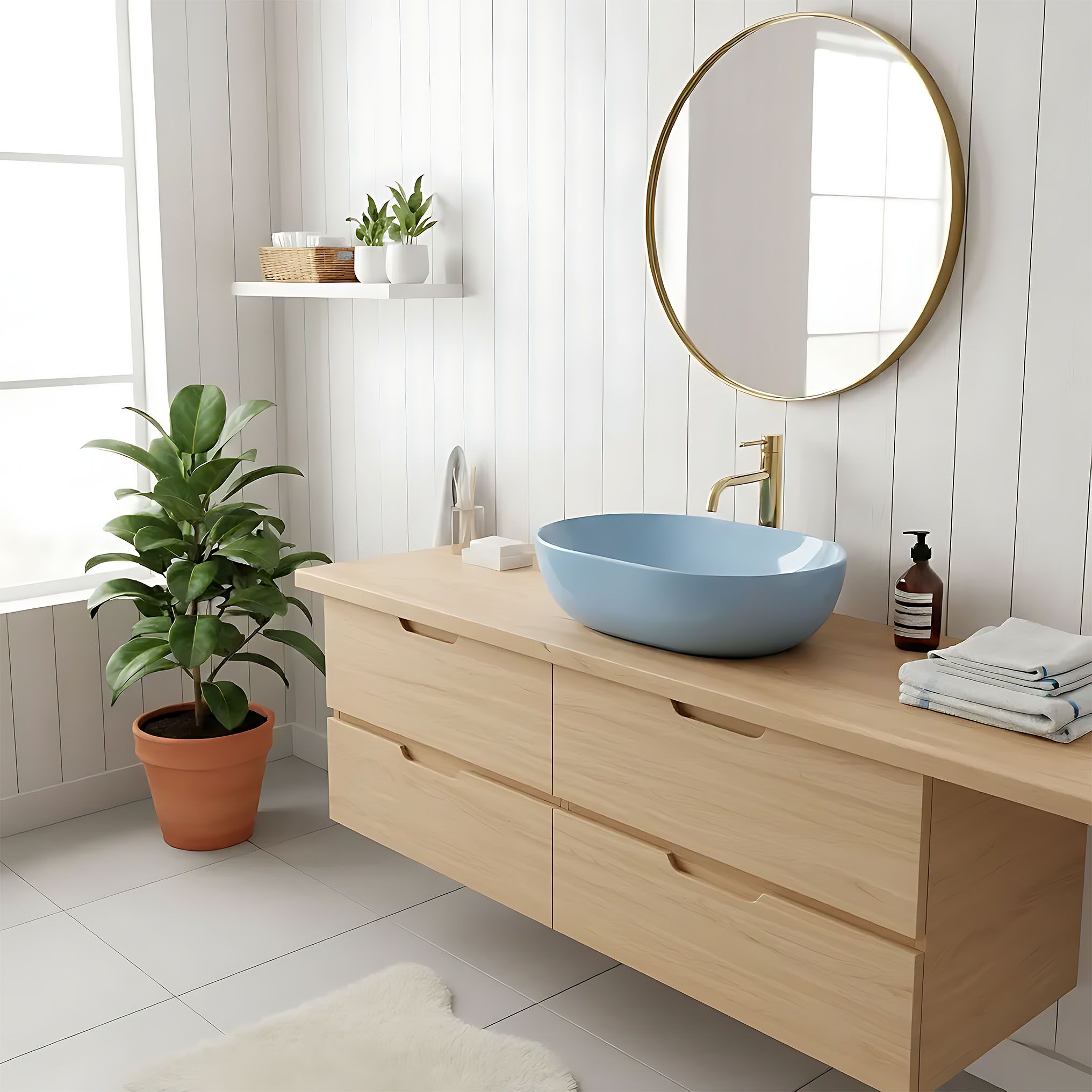 Umivaonik Rea LISA L.BLUE SHINY