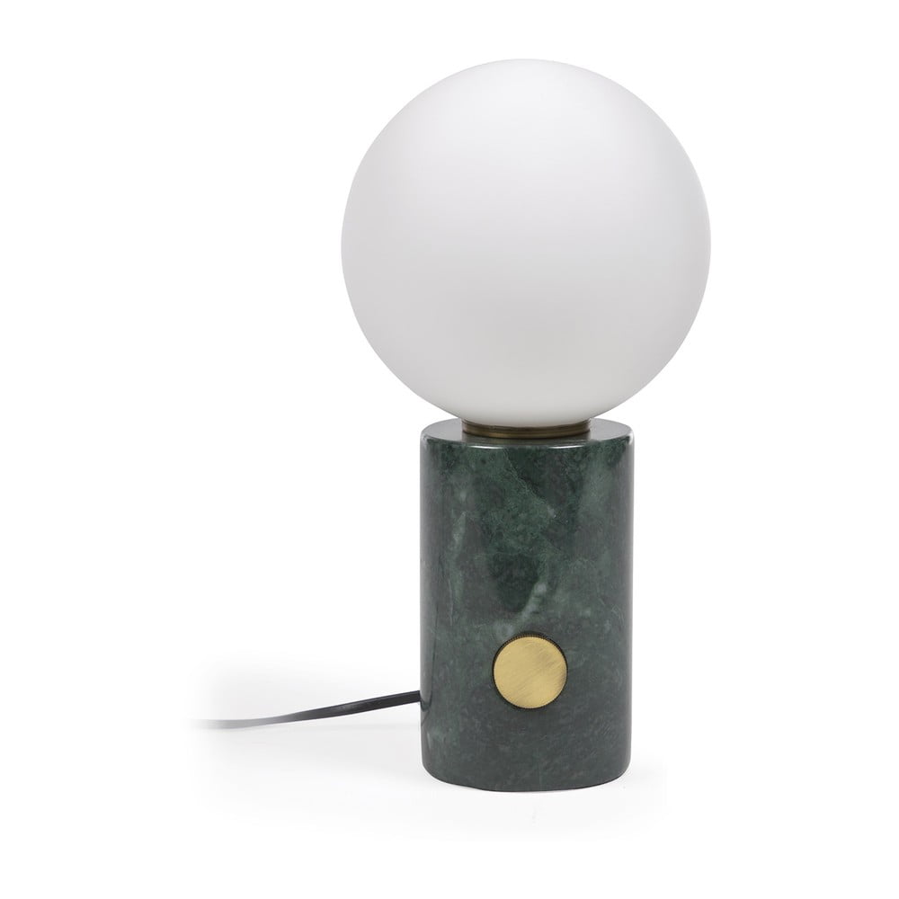 Zelena stolna lampa sa staklenim sjenilom (visina 29 cm) Lonela - Kave Home
