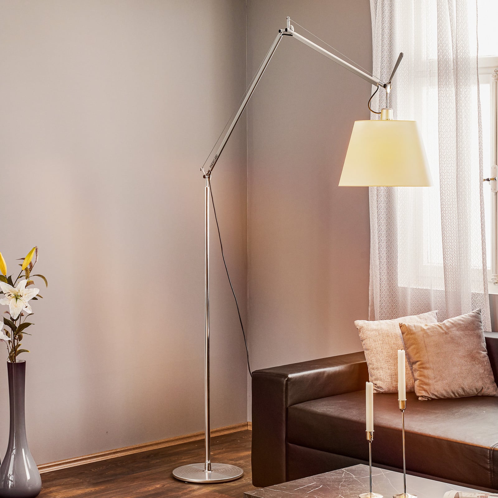 Artemide Tolomeo Mega - pergamentno sjenilo za podnu lampu