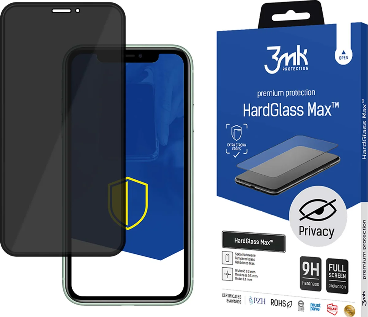 Zaštitno staklo 3MK Glass Max Privacy iPhone 11 Pro Max black, FullScreen Glass Privacy 