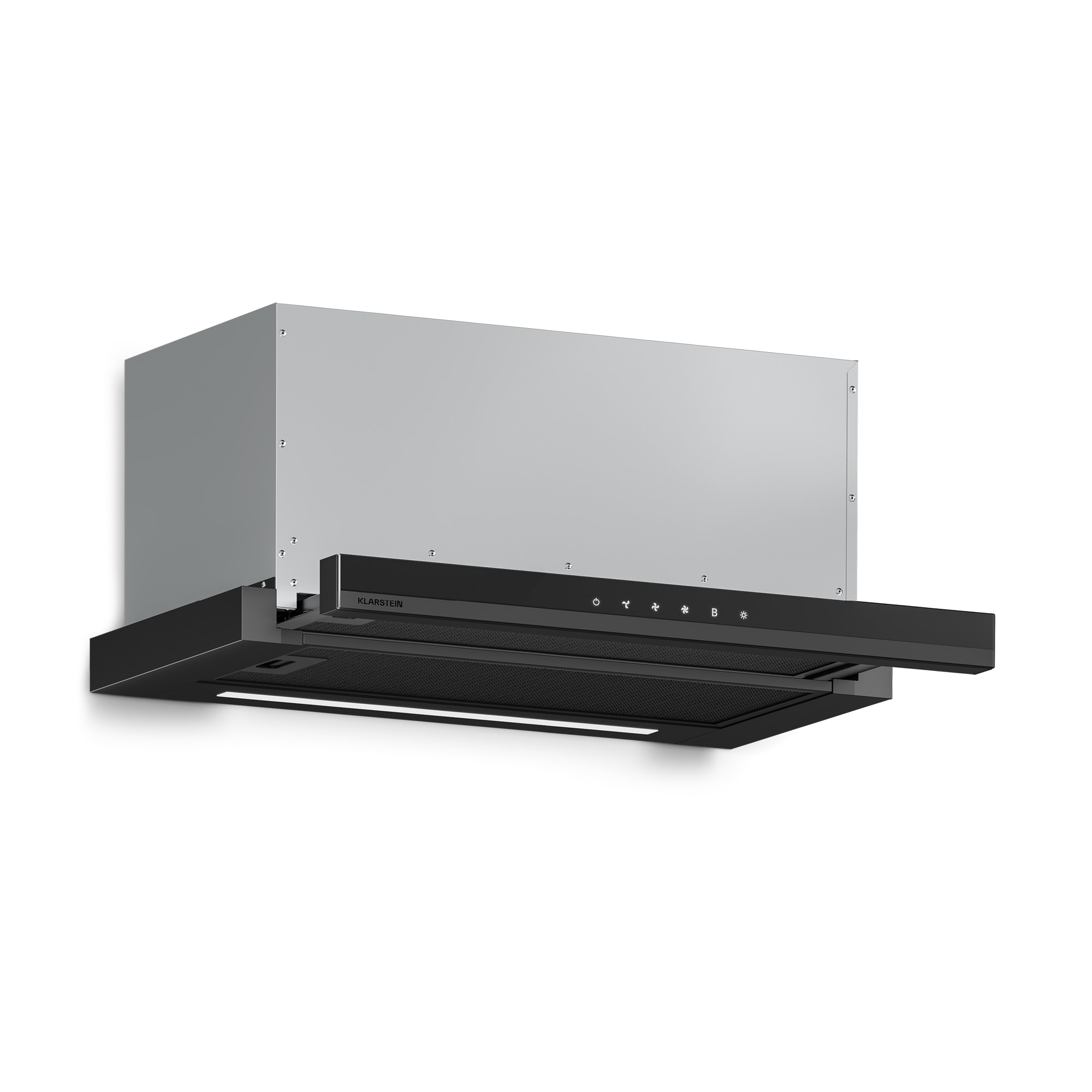 Klarstein Velaire izvlačna napa 60 cm, Elegantna, minimalistička, snažna, EEC A++, 896 m³/h