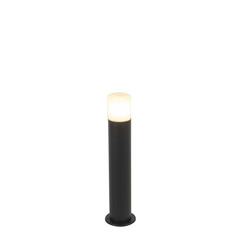 Vanjska svjetiljka crna s opalno bijelim sjenilom 50 cm - Odense