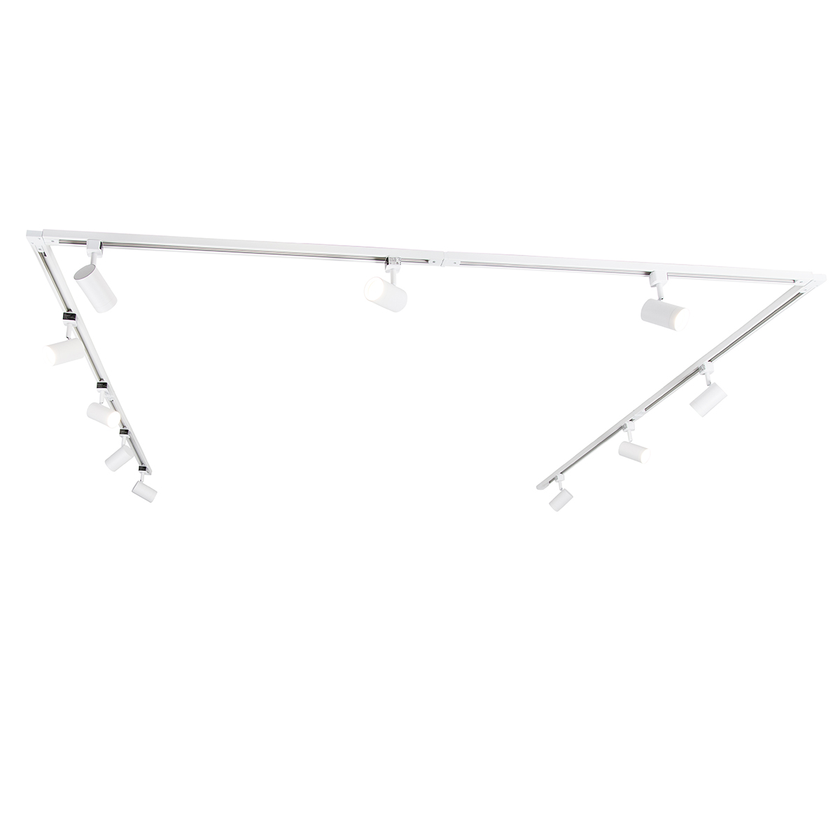 Pametni 1-fazni sustav tračnica s 10 reflektora bijeli, uklj. Wifi GU10 - Iconic Jeana
