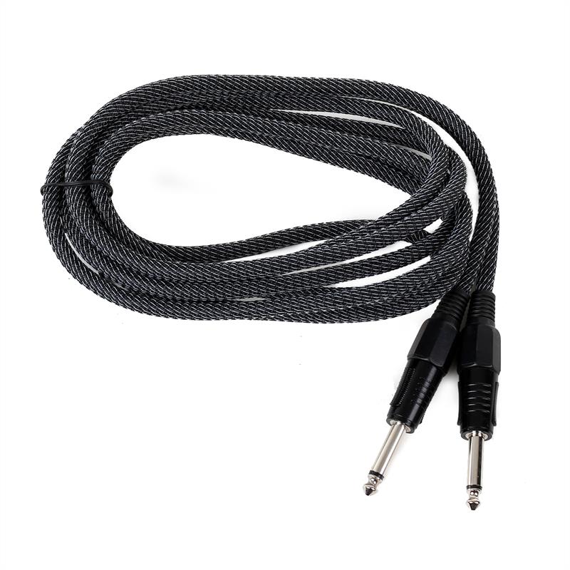 FrontStage 6,35mm, crno-bijela, set od tri kabela