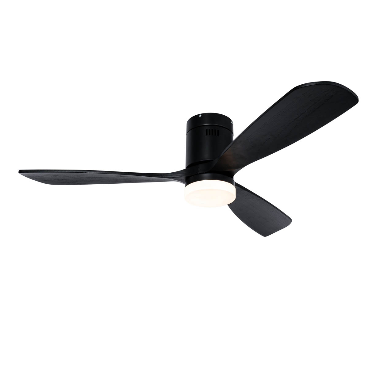 Stropni ventilator crni 132 cm uklj. LED s mogućnošću prigušivanja s daljinskim upravljačem - Sofia