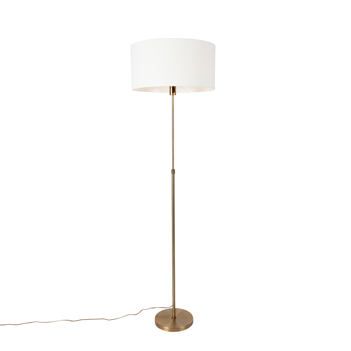 Podna lampa podesive visine brončana s nijansom bijele boje 50 cm - Parte