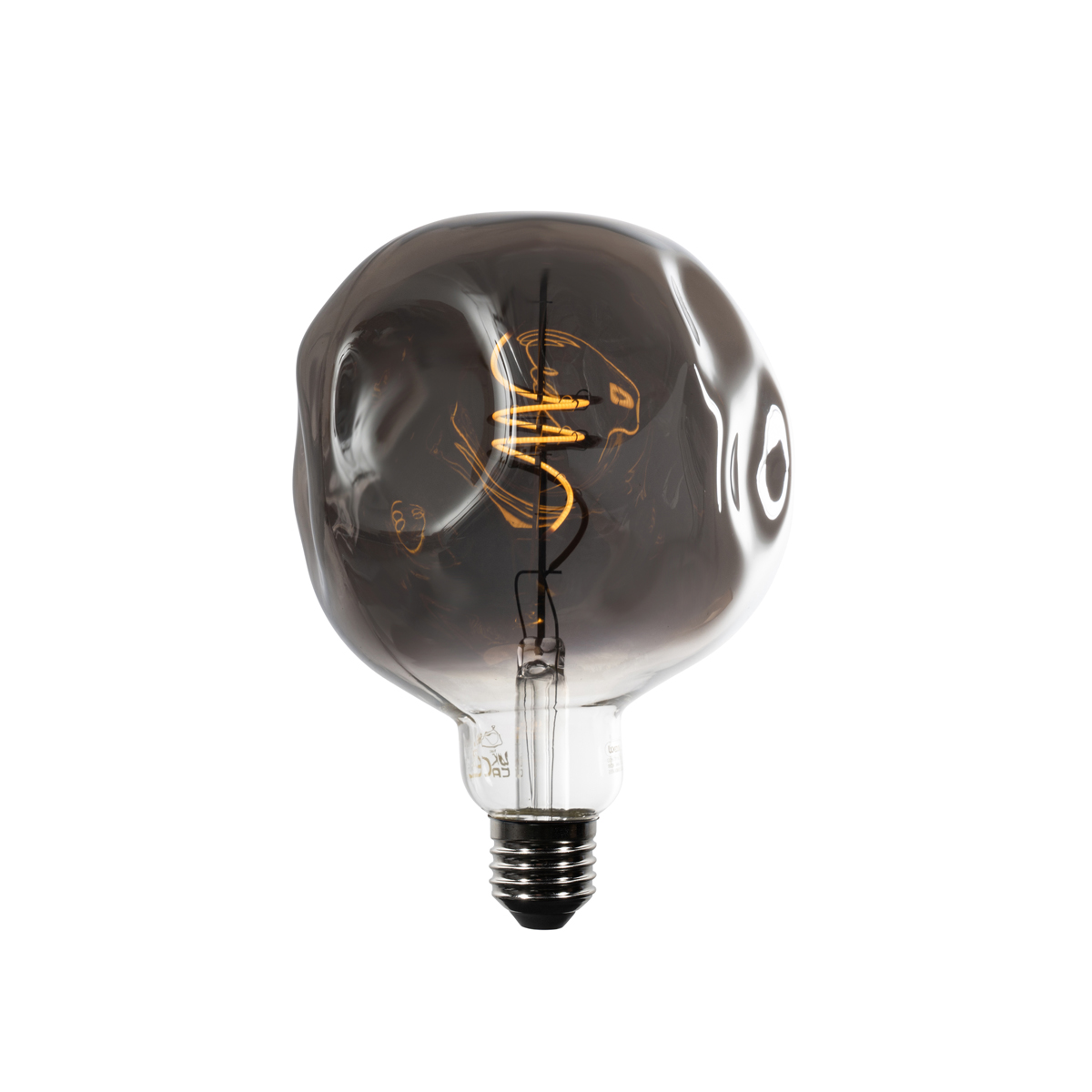 E27 Zatamnjiva LED žarulja spiralna nit G125 zrcalno srebrna 4W 75 lm 1800K